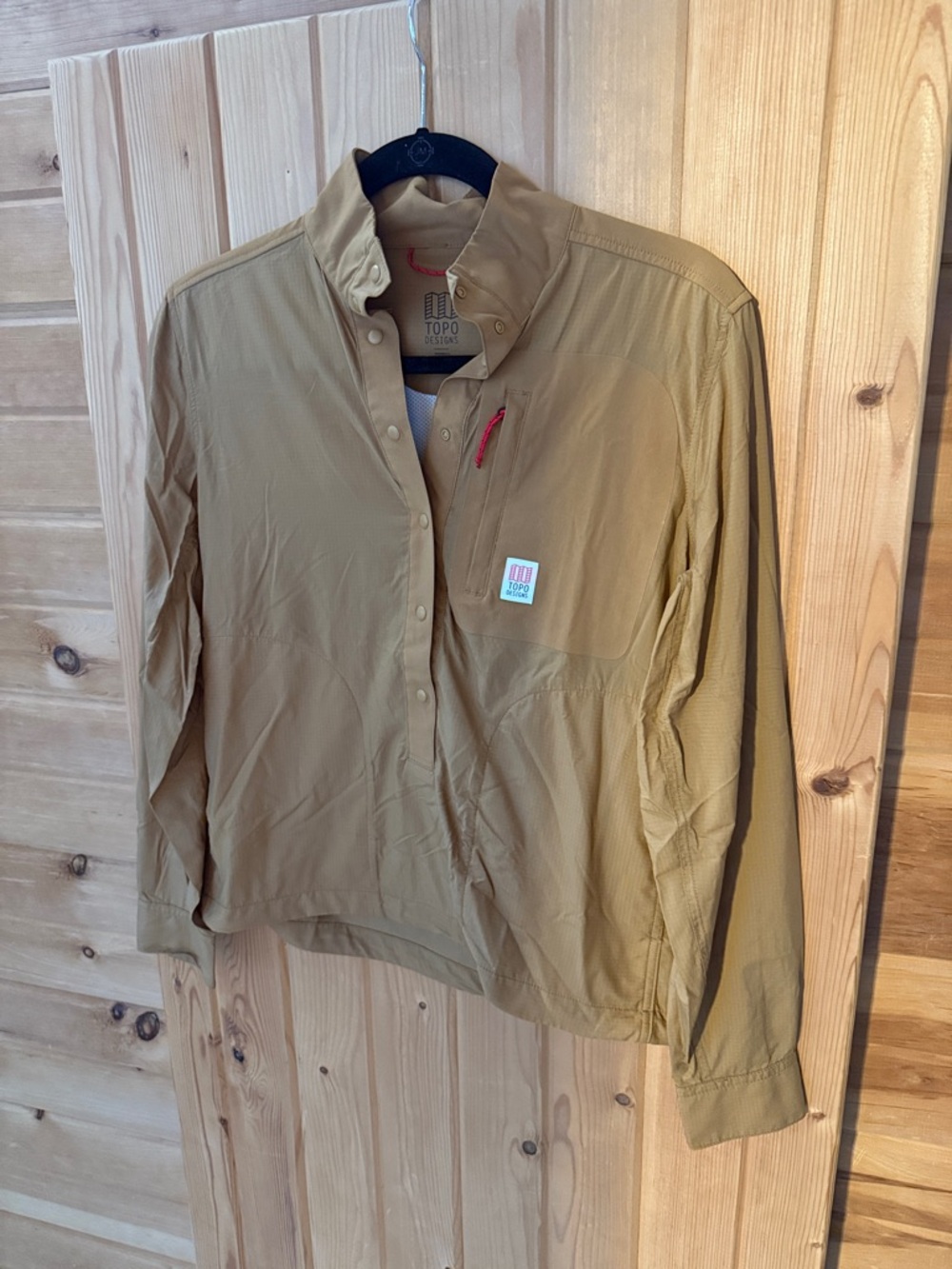 Topo Designs Long Sleeve Pullover Shirt - Tan